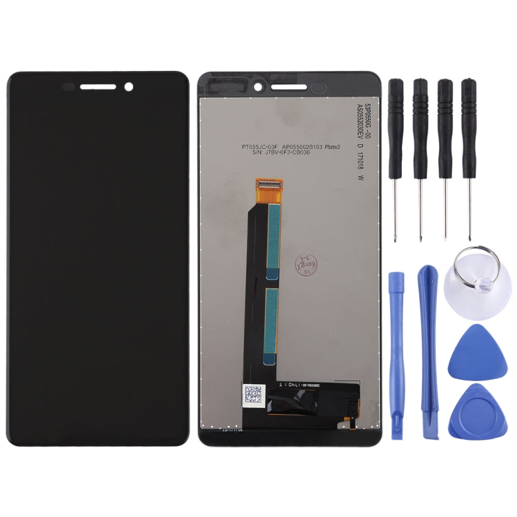 LCD Screen and Digitizer Full Assembly for Nokia 6 2018 / 6.1 SCTA-1043 TA-1045 TA-1050 TA-1054 TA-1068, For Nokia 6 (2018)