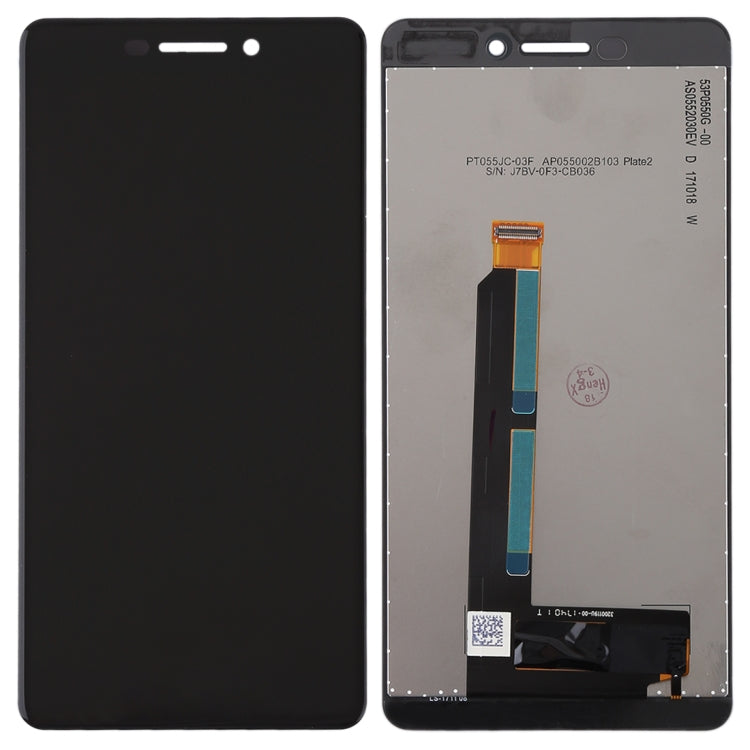 Schermo LCD e digitalizzatore assemblaggio completo per Nokia 6 2018 / 6.1 SCTA-1043 TA-1045 TA-1050 TA-1054 TA-1068, For Nokia 6 (2018)