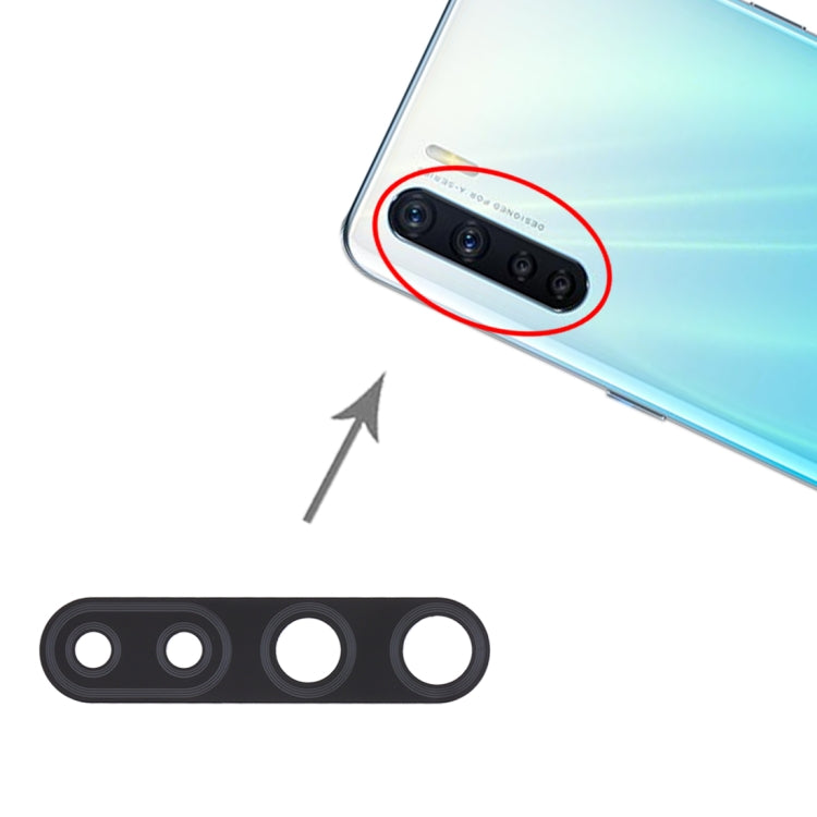 For OPPO A91 10pcs Rear Camera Lens, For OPPO A91