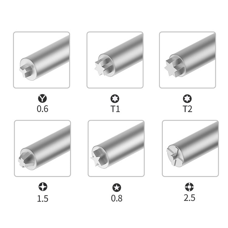 BEST BST-898 6 in 1 3D Mobile Phone Disassembly Screwdriver, BST-898