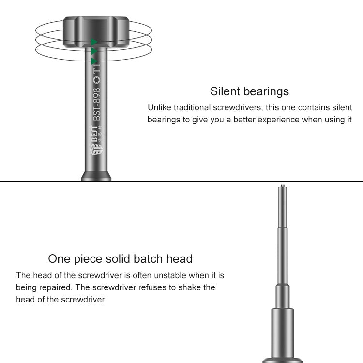 BEST BST-898 6 in 1 3D Mobile Phone Disassembly Screwdriver, BST-898