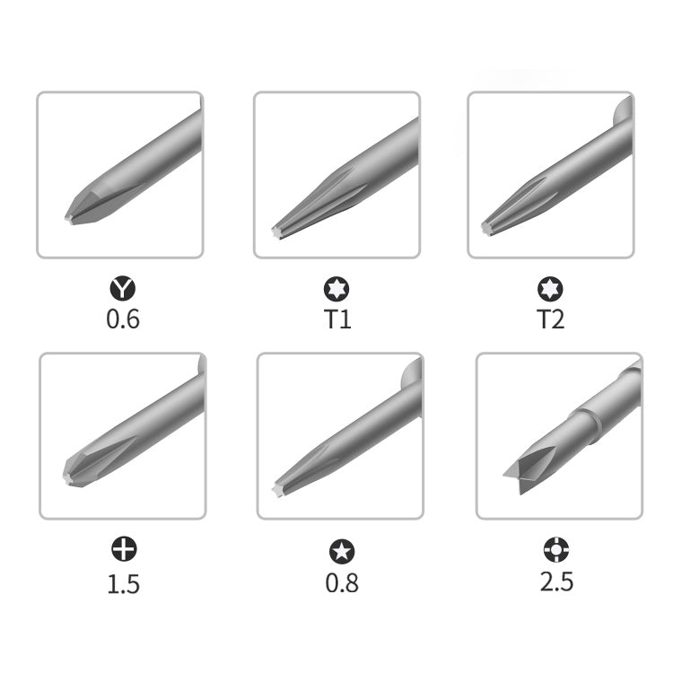 BEST BST-895 6 in 1 Mobile Phone Screwdriver for Mobile Phone Dismantling Screwdriver, BST-895