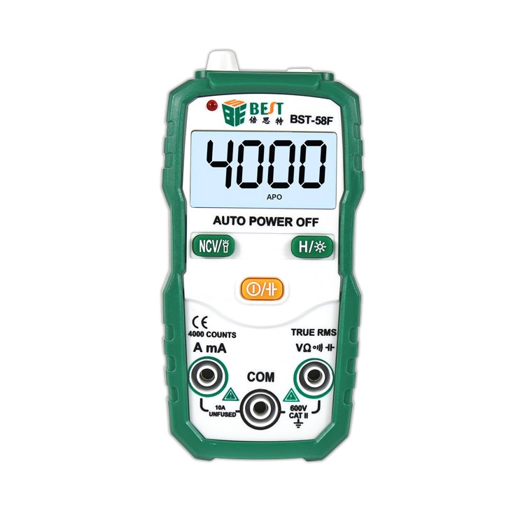 BEST BST-58F Fully Auto-Range Multimeter No Shift Intelligent Identification Digital Multimeter Mini Household Electrical Tool