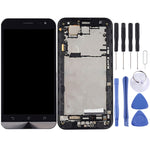 Schermo LCD e digitalizzatore assemblaggio completo con cornice per ASUS Zenfone 2 Laser ZE500KL ZE500KG Z00ED, For ASUS Zenfone 2 Laser ZE500KL