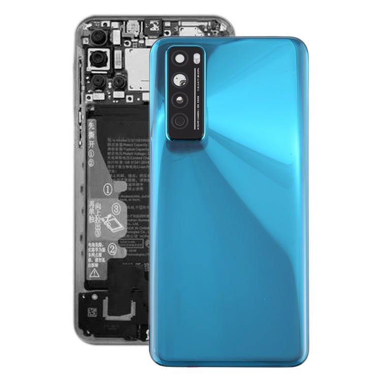 Cover posteriore originale per batteria con copriobiettivo per fotocamera per Huawei Nova 7 5G, For Huawei Nova 7 5G (Original)