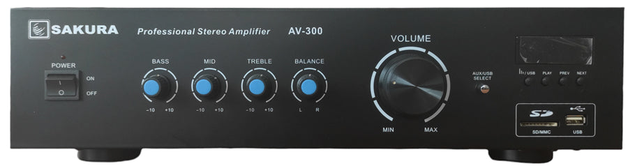 Amplificatore stereo 300Wx2 Bluetooth/USB/SD AV-300 SP812