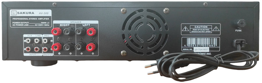 Amplificatore stereo 300Wx2 Bluetooth/USB/SD AV-300 SP812