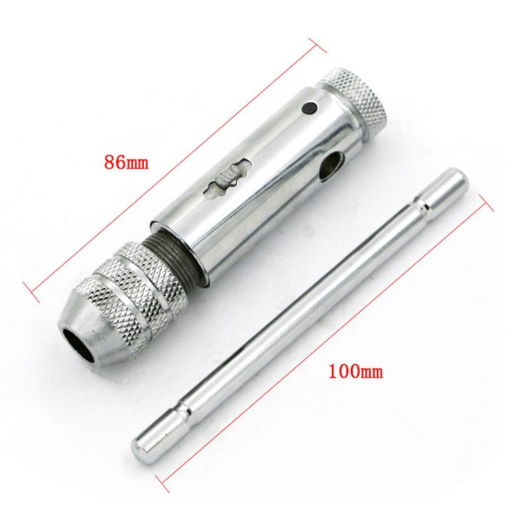 Chiave a cricchetto regolabile M3-M8 e accessori per maschiatura manuale, M3-M8