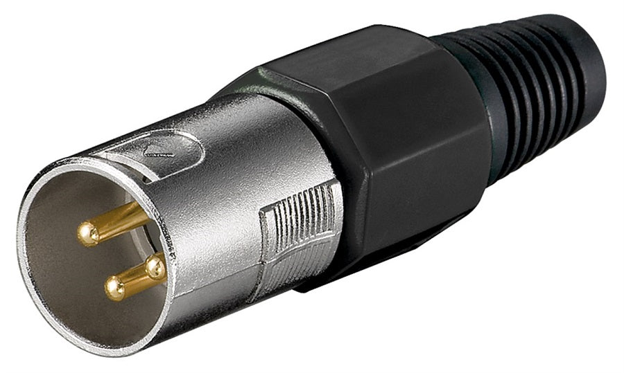 Connettore XLR 3 pin maschio Goobay