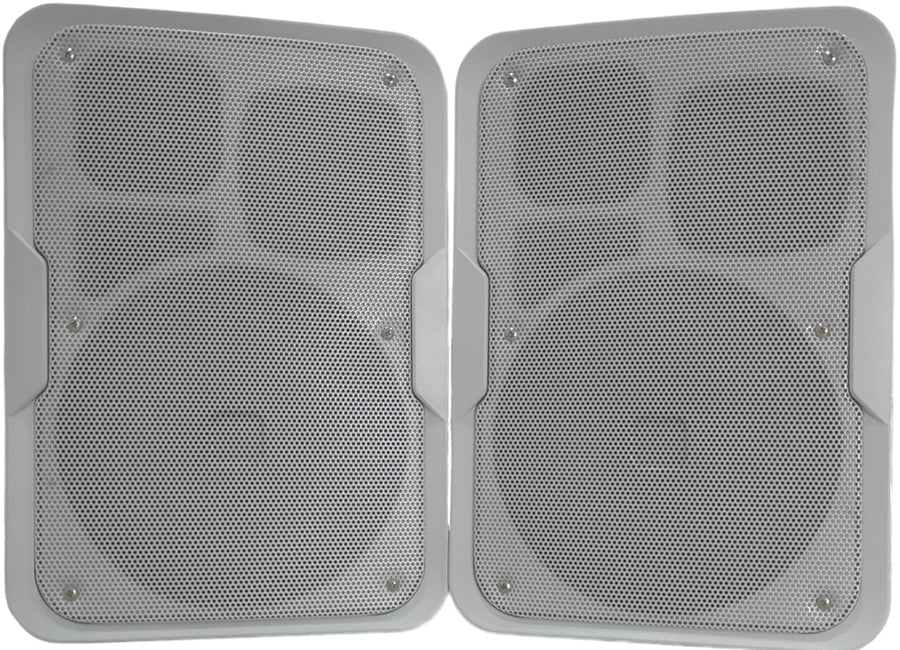 Coppia casse acustiche da parete 80W 4 Ohm bianche