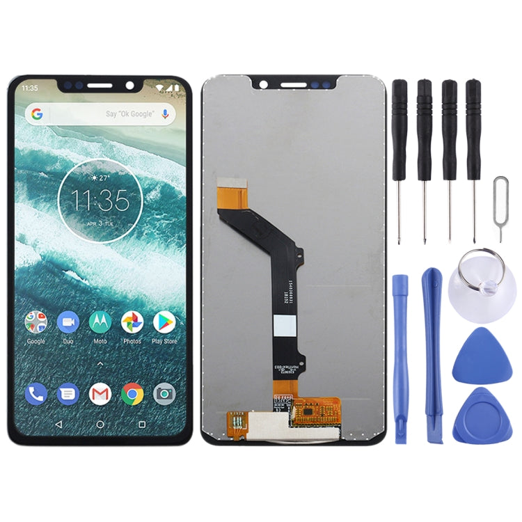 LCD Screen and Digitizer Full Assembly for Motorola One (P30 Play), For Moto One