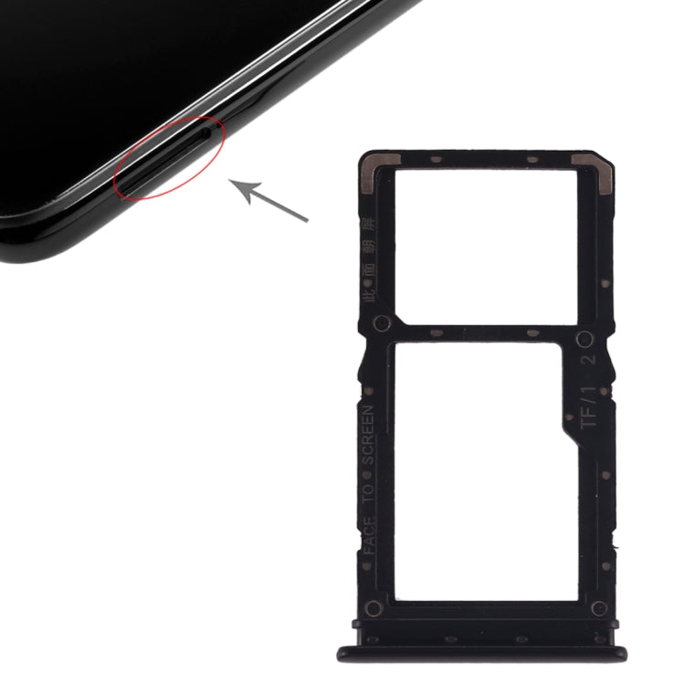 Vassoio scheda SIM + Vassoio scheda SIM/Vassoio scheda Micro SD per Xiaomi Redmi Note 7 / Redmi Note 7 Pro, For Xiaomi Redmi Note 7 / Redmi Note 7 Pro