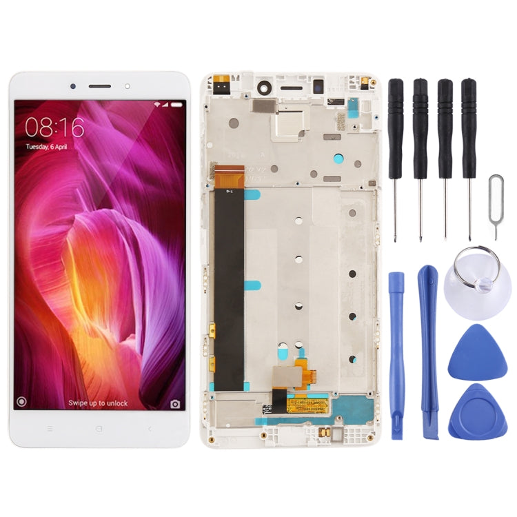 LCD Screen and Digitizer Full Assembly with Frame for Xiaomi Redmi Note 4, For Xiaomi Redmi Note 4