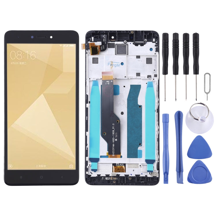 Schermo LCD e digitalizzatore assemblaggio completo con cornice per Xiaomi Redmi Note 4X, For Xiaomi Redmi Note 4X