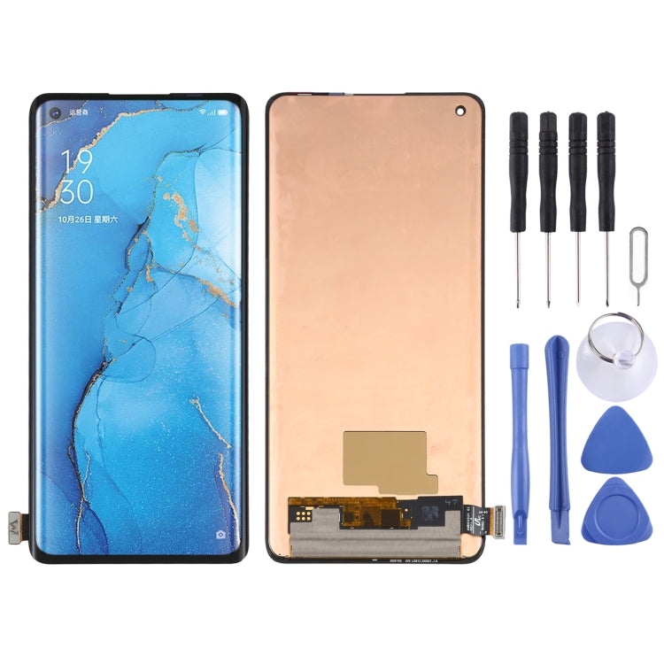 Schermo LCD e digitalizzatore in materiale AMOLED originale assemblaggio completo per OPPO Reno 3 Pro 5G / Trova X2 Neo CPH2009, For OPPO Reno 3 Pro