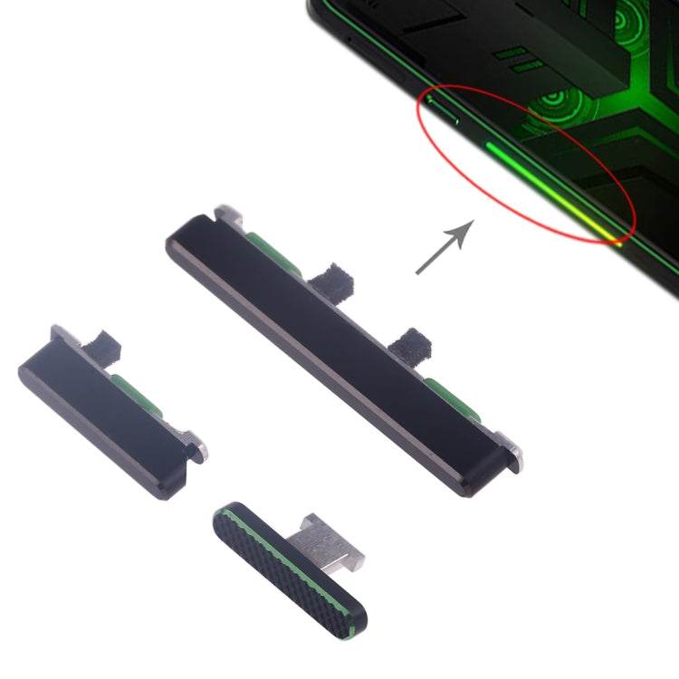 Side buttons for Xiaomi Black Shark Helo, For Xiaomi Black Shark Helo