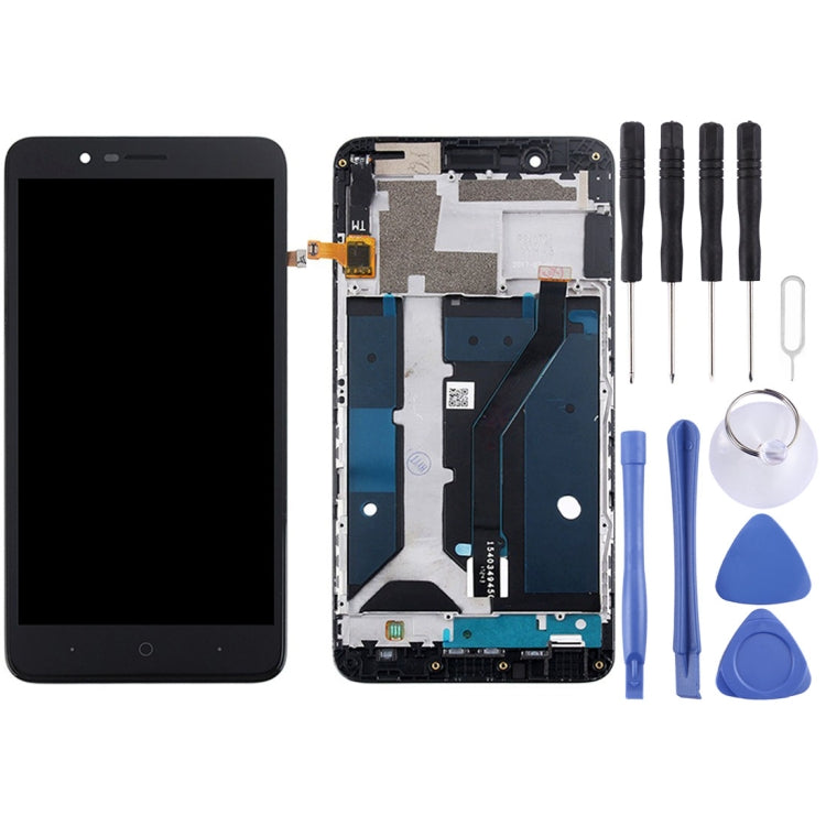 Per schermo LCD e digitalizzatore ZTE Blade Z Max / Z982 assemblaggio completo con cornice, For ZTE Blade Z Max / Z982