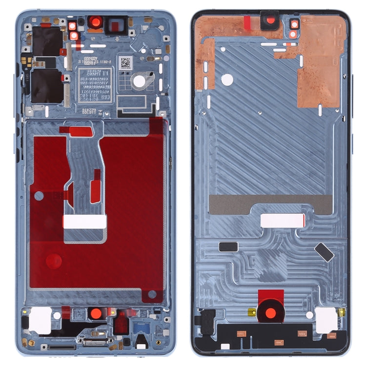 Front Housing LCD Frame Plate with Side Keys for Huawei P30, For Huawei P30 (Orange), For Huawei P30 (Baby Blue)