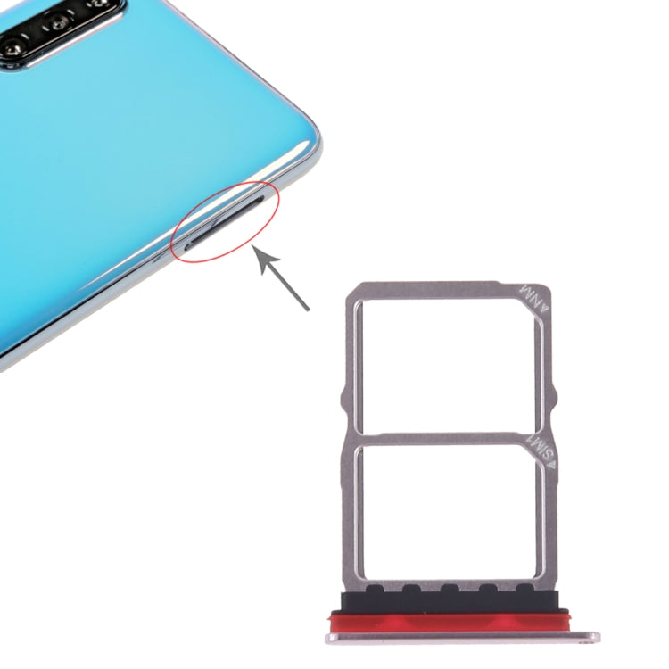 SIM Card Tray + NM Card Tray for Huawei P30, For Huawei P30, For Huawei P30 (Orange)