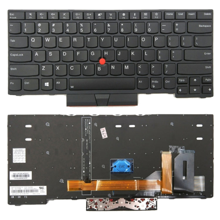 US Backlit Keyboard for Lenovo ThinkPad E480 L480 L380 Yoga T480s, For ThinkPad E480(US)