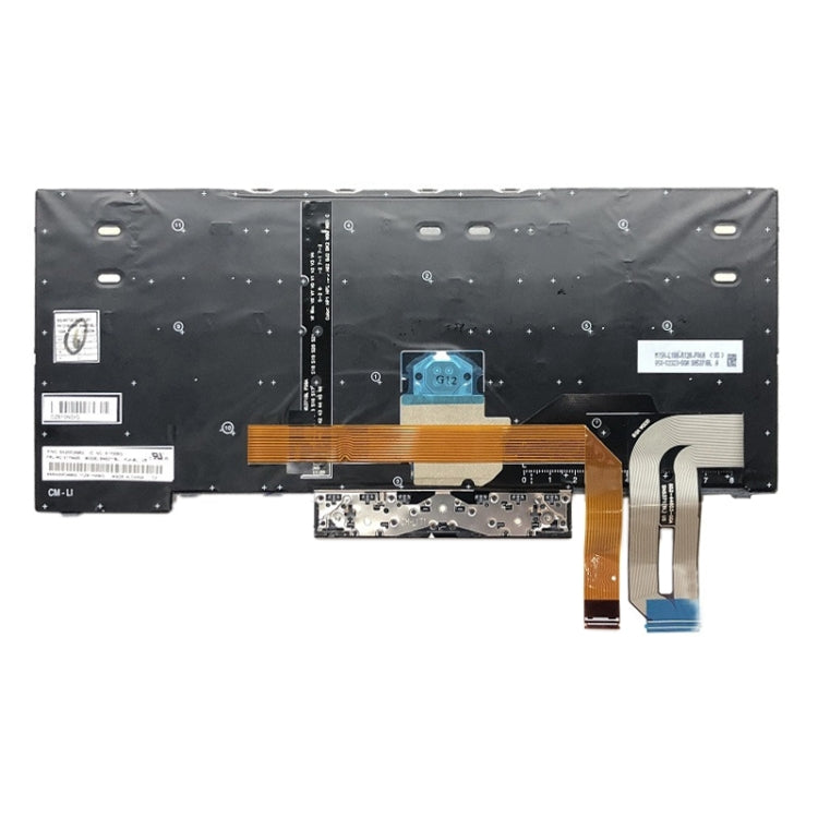 Tastiera retroilluminata americana per Lenovo ThinkPad E480 L480 L380 Yoga T480s, For ThinkPad E480 Silver(US)