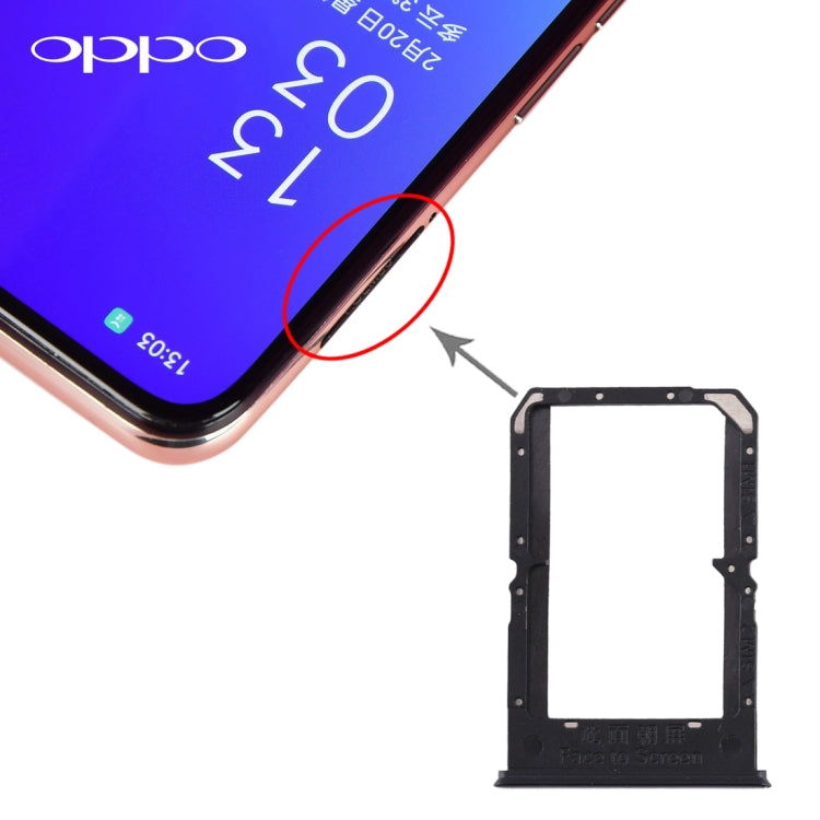 For OPPO Reno3/K7 5G/Find X2 Lite SIM Card Tray + SIM Card Tray, For OPPO Reno3/K7 5G/Find X2 Lite