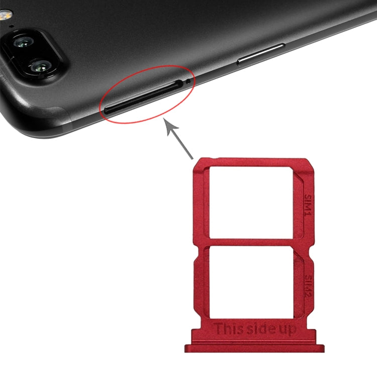 For OnePlus 5T A5010 SIM Card Tray + SIM Card Tray, For OnePlus 5T, For Oneplus 5T, OnePlus 5T (Red)