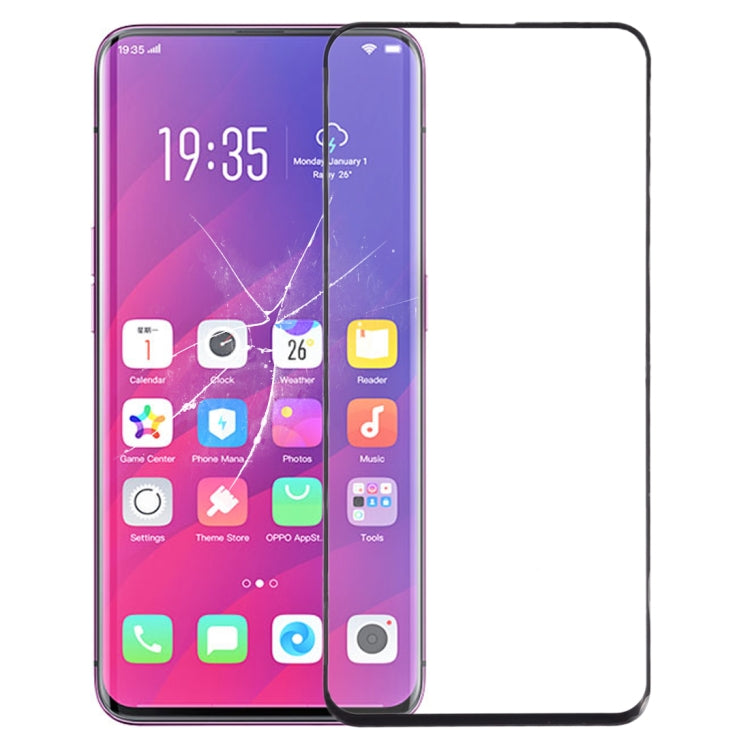 Per OPPO Find X Obiettivo in vetro esterno dello schermo anteriore, For OPPO Find X