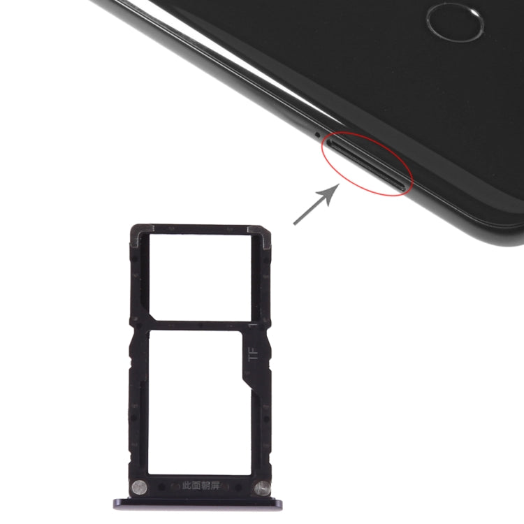 SIM Card Tray + Micro SD Card for Xiaomi Mi 8 Lite, For Xiaomi Mi 8 Lite