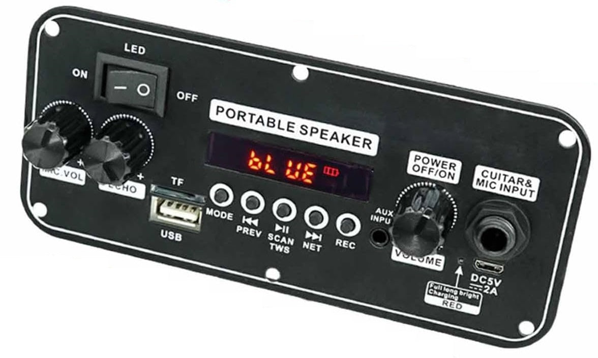 Modulo amplificatore per casse acustiche 2x10W con Bluetooth/USB/Scheda SD/Radio FM SP853