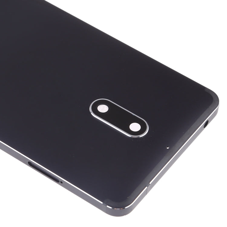 Back Battery Cover with Camera Lens and Side Keys for Nokia 6, For Nokia 6