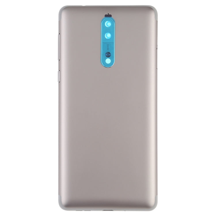 Back Battery Cover with Camera Lens and Side Keys for Nokia 8, For Nokia 8, Nokia 8