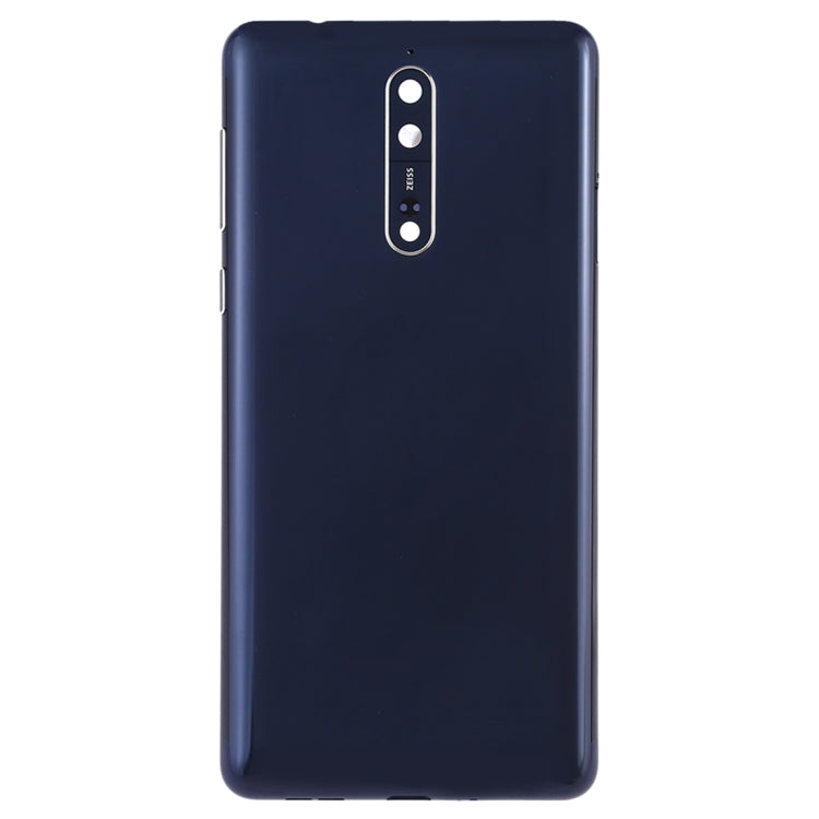 Back Battery Cover with Camera Lens and Side Keys for Nokia 8, For Nokia 8, Nokia 8