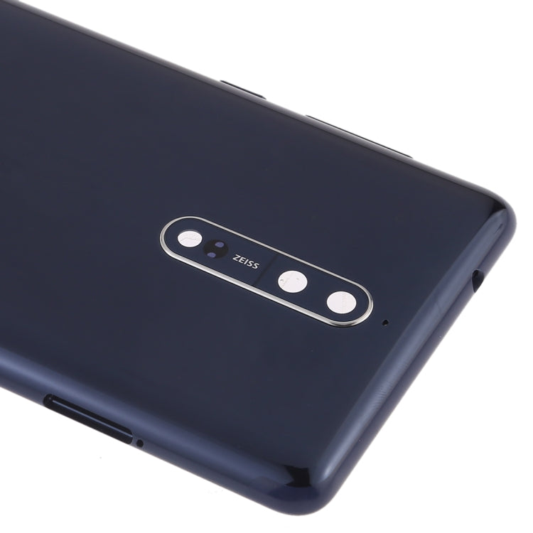 Back Battery Cover with Camera Lens and Side Keys for Nokia 8, For Nokia 8, Nokia 8