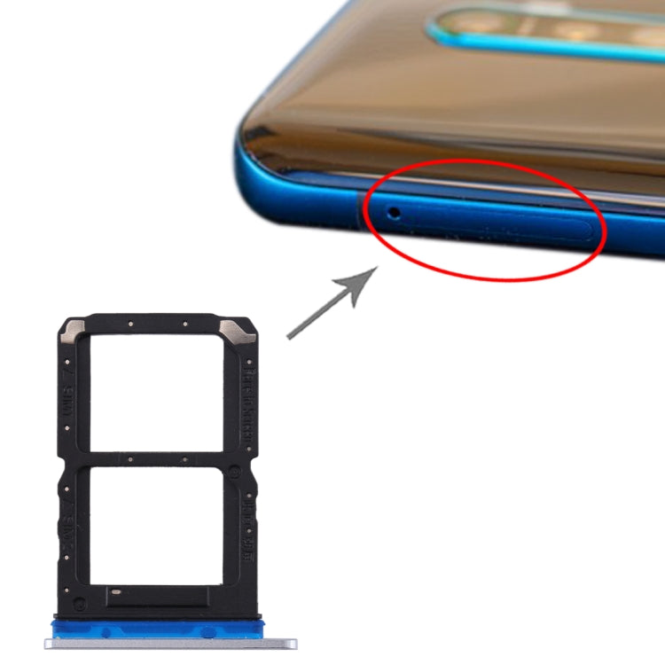 For OPPO Reno Ace SIM Card Tray + SIM Card Tray, For OPPO Reno Ace