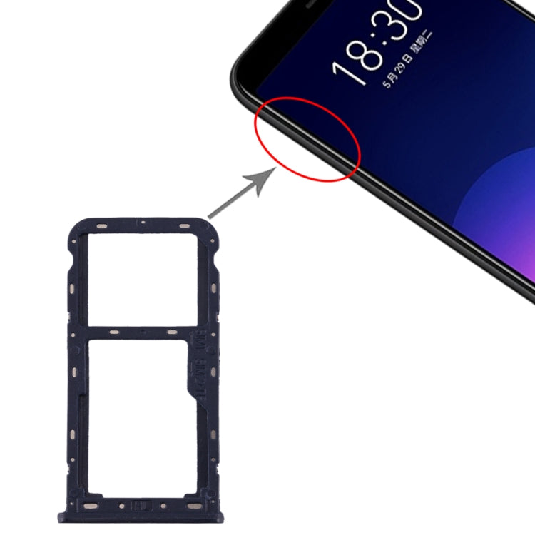 Per Meizu M6T Vassoio scheda SIM + Vassoio scheda SIM / Micro SD, For Meizu M6T