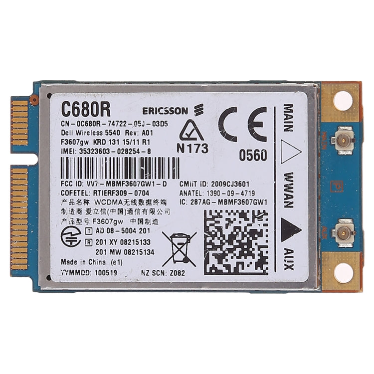 Scheda di rete wireless per Dell C680R WWAN UMTS Wireless 5540 dw5540 Ericsson F3607GW, C680R