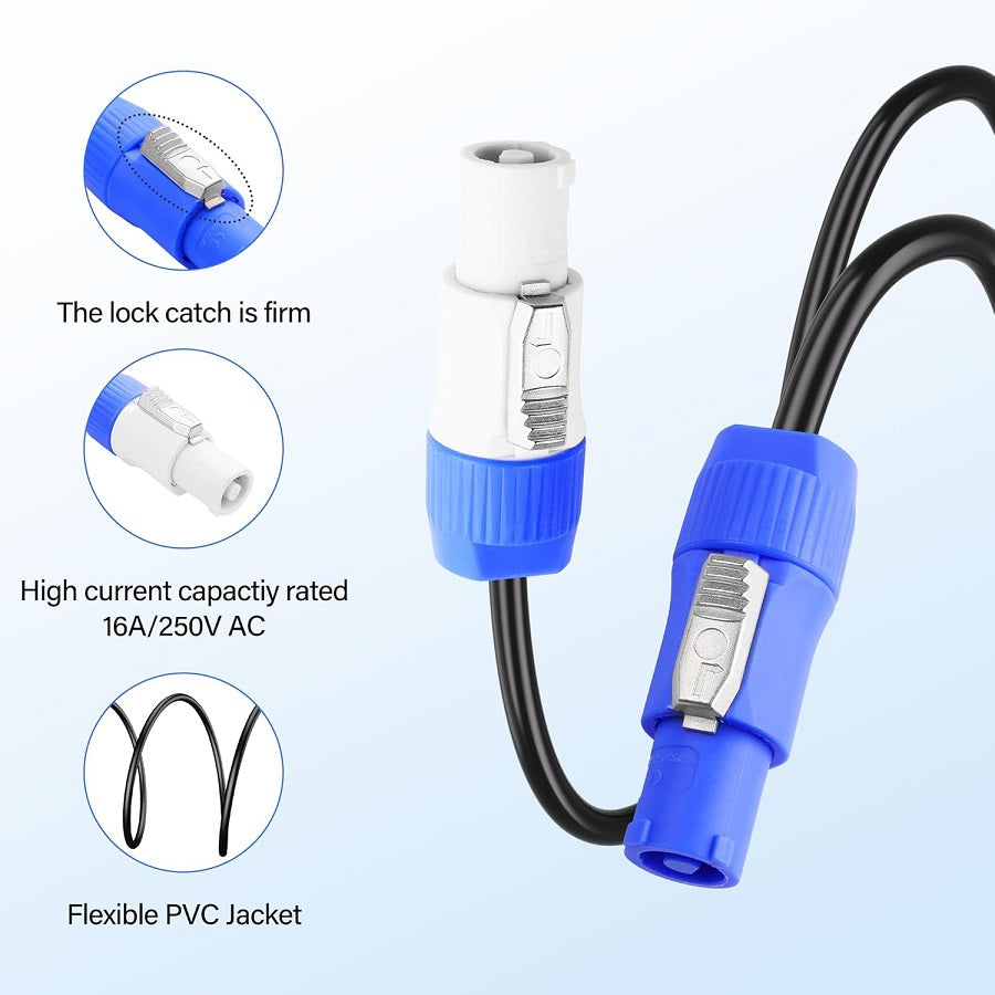 Cavo di alimentazione powercon In-Out 16AWG 1m