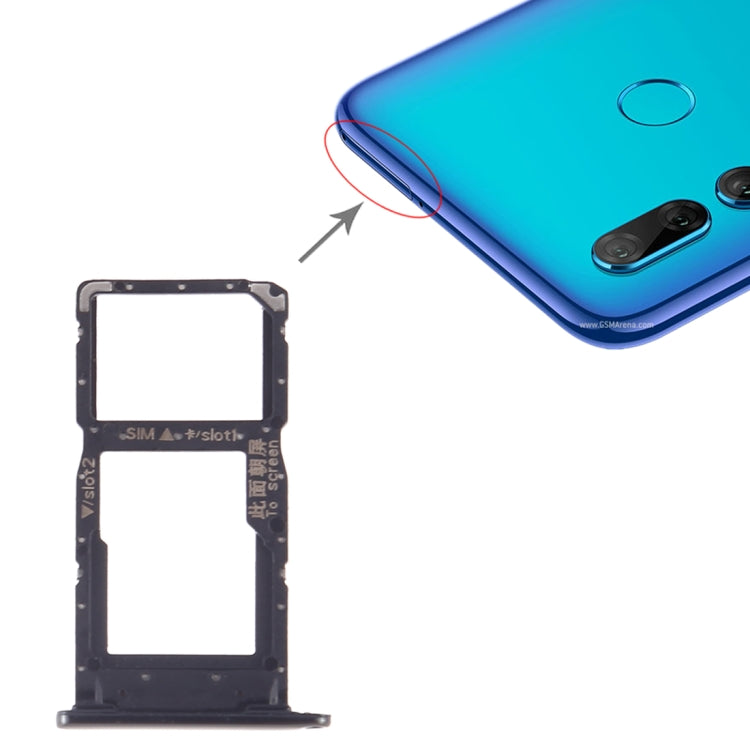 SIM Card Tray + SIM Card Tray/Micro SD Card Tray for Huawei P Smart+ 2019, For Huawei P Smart+ 2019