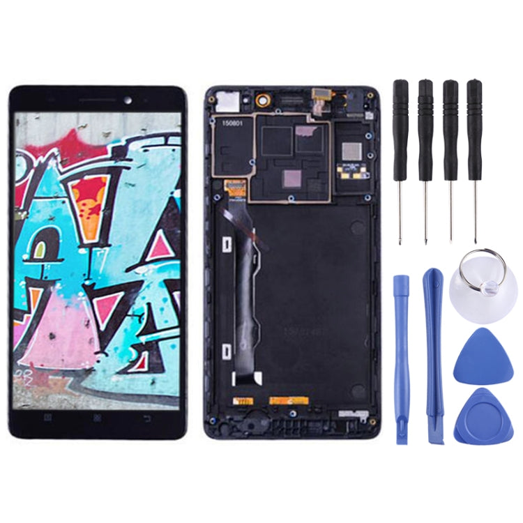 LCD Screen and Digitizer Full Assembly with Frame for Lenovo K3 Note / K50-T5, Lenovo K3 Note