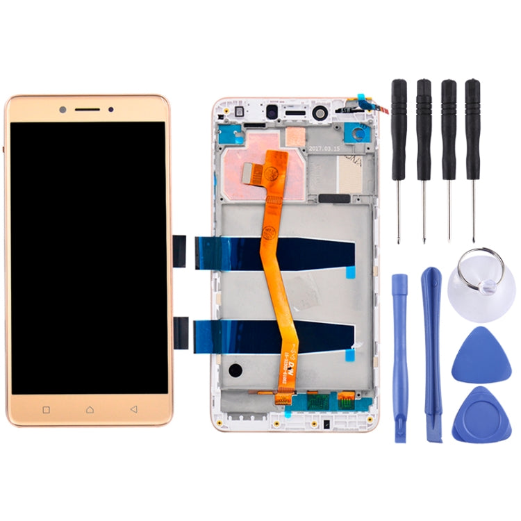 LCD Screen and Digitizer Full Assembly with Frame for Lenovo K6 Note K53a48 5.5 inch, For Lenovo K6 Note, Lenovo K6 Note