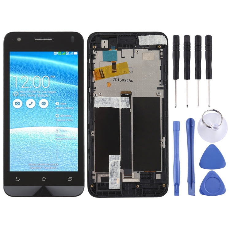 Schermo LCD e digitalizzatore assemblato completo con cornice per Asus Zenfone C ZC451CG, For Asus Zenfone C