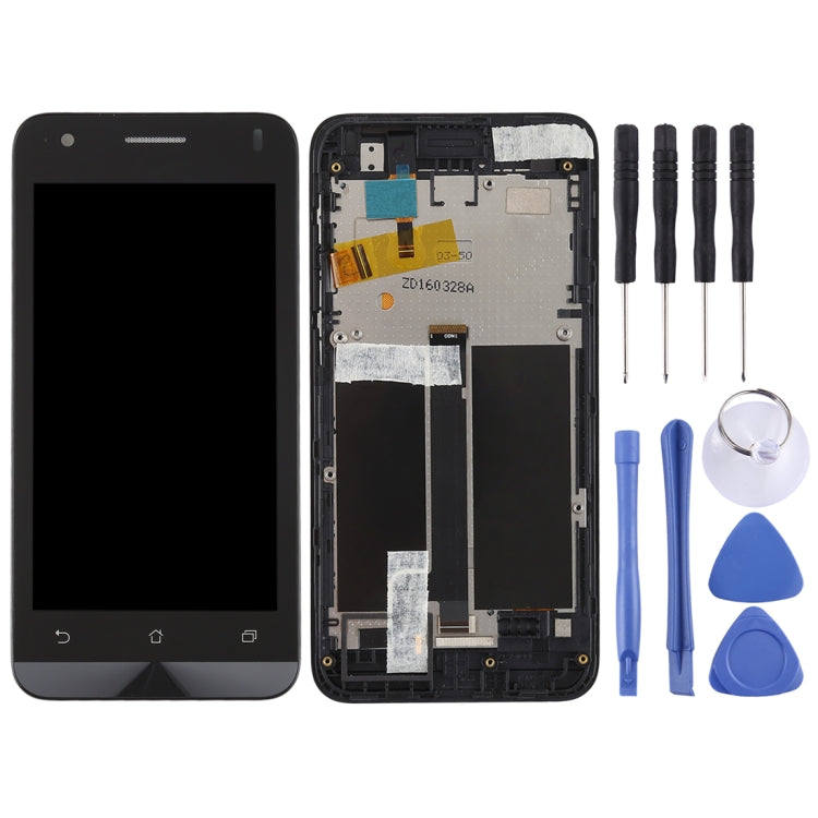 Schermo LCD e digitalizzatore assemblato completo con cornice per Asus Zenfone C ZC451CG, For Asus Zenfone C