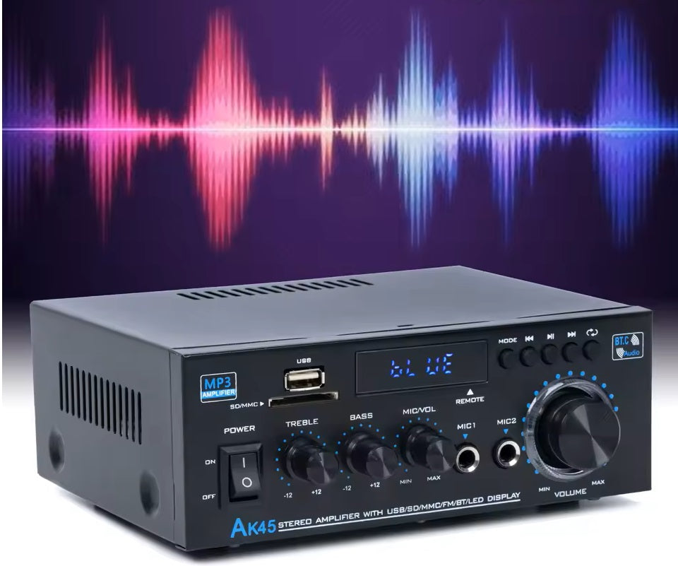 Amplificatore stereo 2.0 350Wx2 Bluetooth USB SD SP932