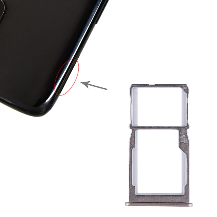 For Meizu 15 SIM Card Tray + SIM Card Tray/Micro SD Card Tray, Meizu 15, For Meizu 15