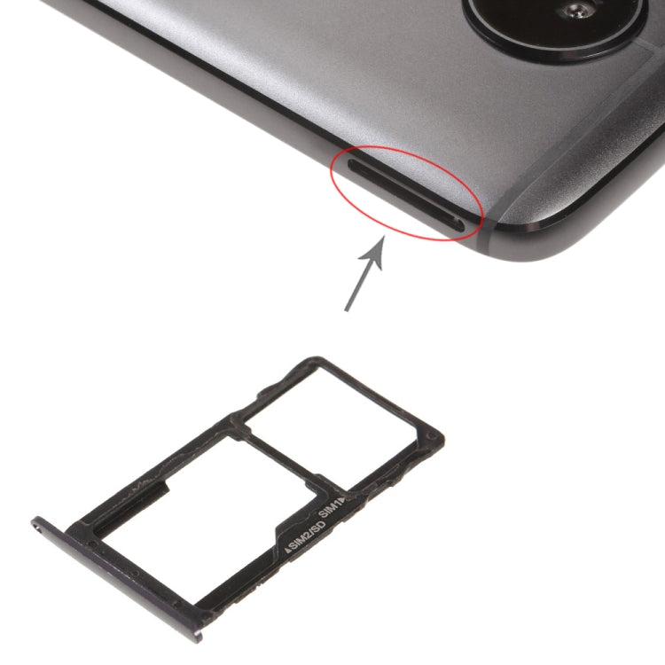 Vassoio scheda SIM + Vassoio scheda SIM / Vassoio scheda micro SD per Motorola Moto G5S, For Moto G5S