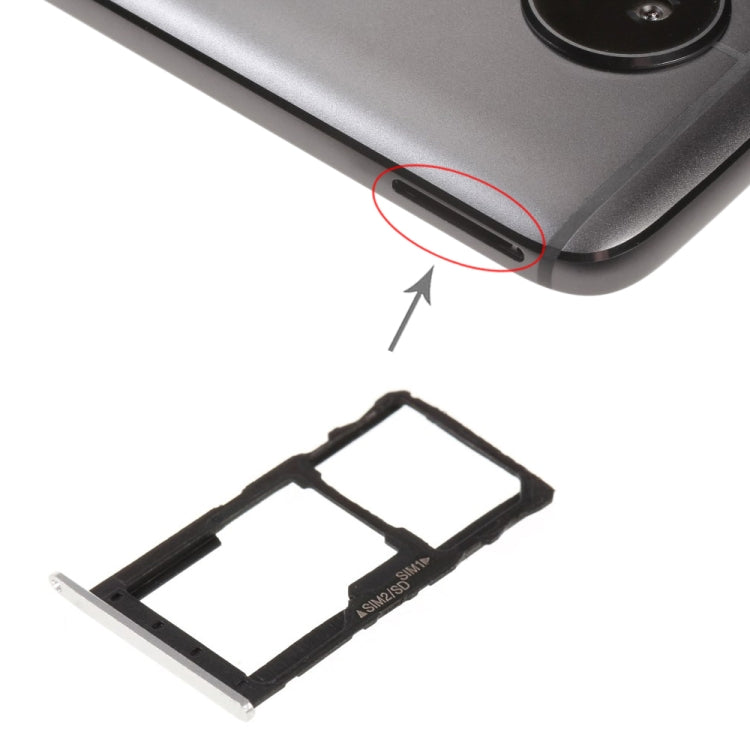 Vassoio scheda SIM + Vassoio scheda SIM / Vassoio scheda micro SD per Motorola Moto G5S, For Moto G5S