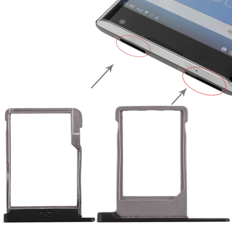 SIM Card Tray + Micro SD Card Tray for Blackberry Priv, For Priv