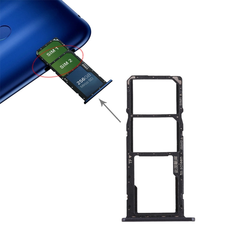 Vassoio scheda SIM + Vassoio scheda micro SD per Huawei Honor 8C, For Huawei Honor 8C, For Huawei 8C