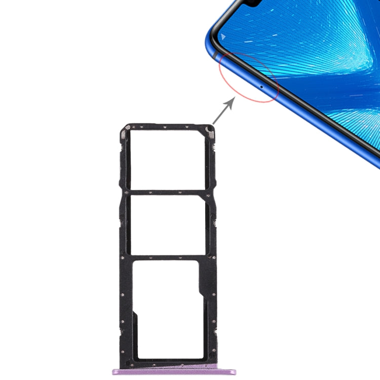 Vassoio scheda SIM + vassoio scheda micro SD per Huawei Honor 8X, For Huawei Honor 8X